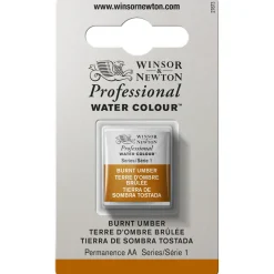 Winsor & Newton Professional akvarellfärg halvkopp Burnt Umber 076