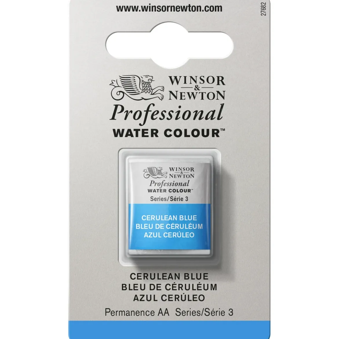 Winsor & Newton Professional akvarellfärg halvkopp Cerulean Blue 137