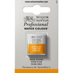 Winsor & Newton Professional akvarellfärg halvkopp Gold Ochre 285