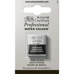 Winsor & Newton Professional akvarellfärg halvkopp Ivory Black 331