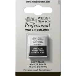 Winsor & Newton Professional akvarellfärg halvkopp Lamp Black 337