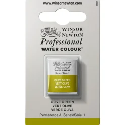 Winsor & Newton Professional akvarellfärg halvkopp Olive Green 447