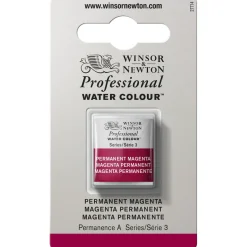 Winsor & Newton Professional akvarellfärg halvkopp Permanent Magenta 489