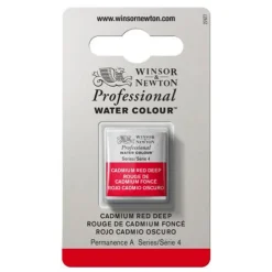 Winsor & Newton Professional akvarellfärg halvkopp Cadmium Red Deep 097
