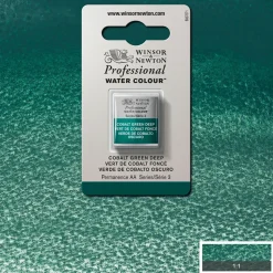 Winsor & Newton Professional akvarellfärg halvkopp Cobalt Green Deep 185