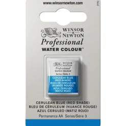 Winsor & Newton Professional akvarellfärg halvkopp Cerulean Blue (red shade) 140