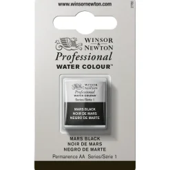 Winsor & Newton Professional akvarellfärg halvkopp Mars Black 386