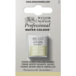 Winsor & Newton Professional akvarellfärg halvkopp Terre Verte (yellow shade) 638