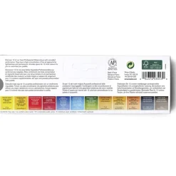 Winsor & Newton Professional Watercolour – etui med 12 halvkoppar akvarellfärg