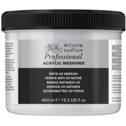 Winsor & Newton Satin UV Varnish 450 ml, skyddande fernissa mot solljus, damm etc.