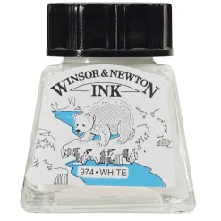 W&N Drawing Ink White 14ml